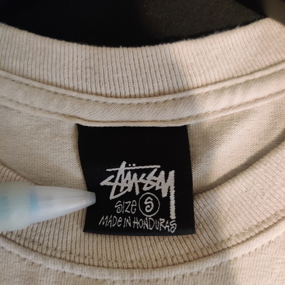Stussy 8-Ball Beige Graphic Tee - Picture 3 of 4